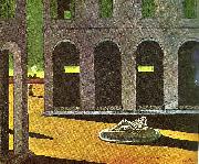 giorgio de chirico place d italie oil on canvas